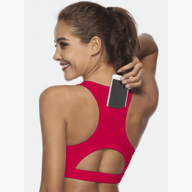 JupiterGear Cutout Scoop-Neck Tank (Color: Deep Red, size: M)